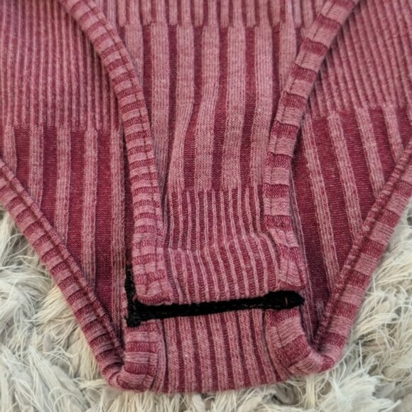 Acemi Mauve Ribbed Bodysuit - Picture 9 of 10